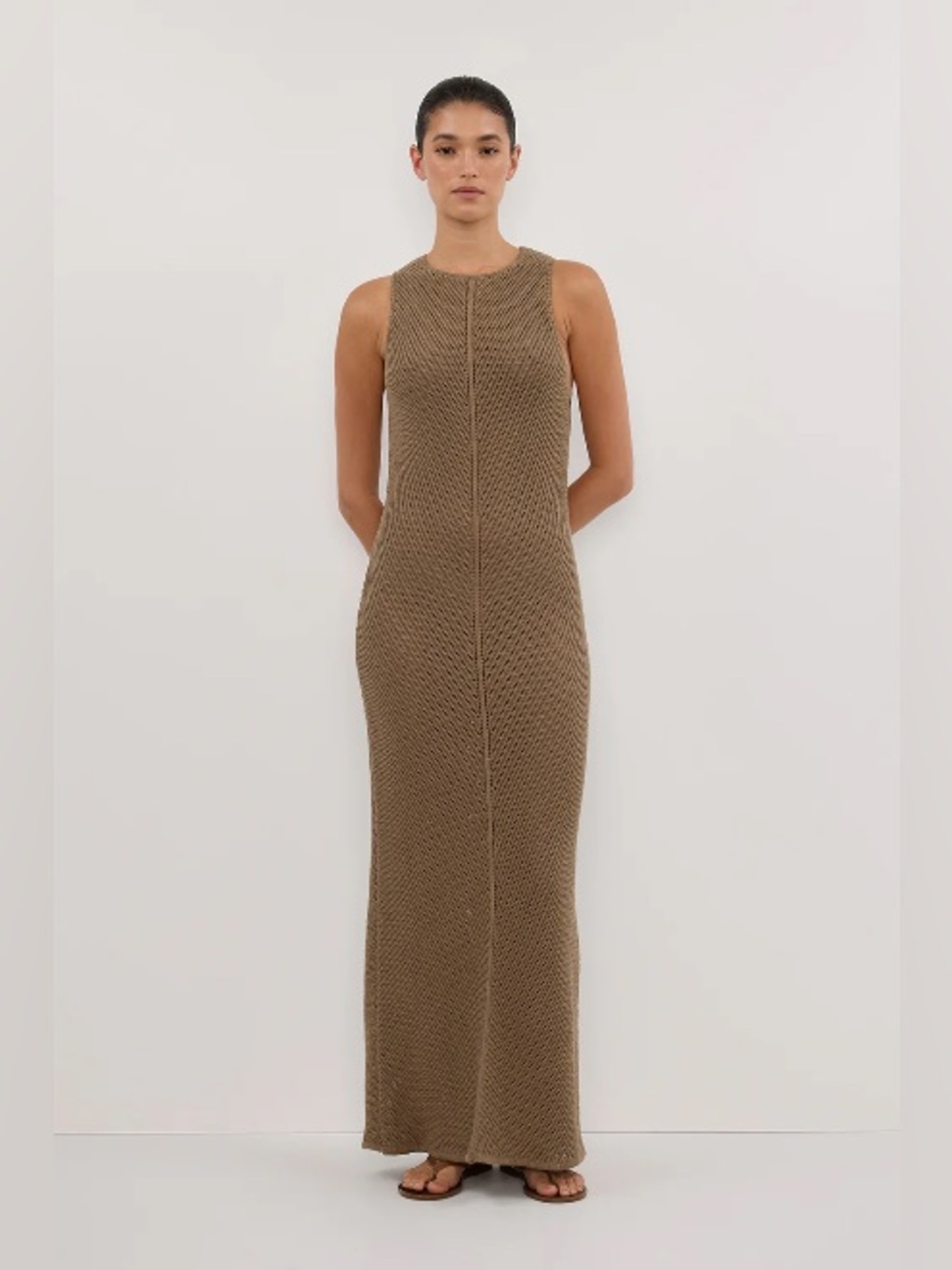 NWT Dissh Bloom Olive Crochet Maxi Dress